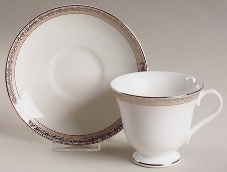 Verona Victoria Shape Footed Cup & Saucer Set