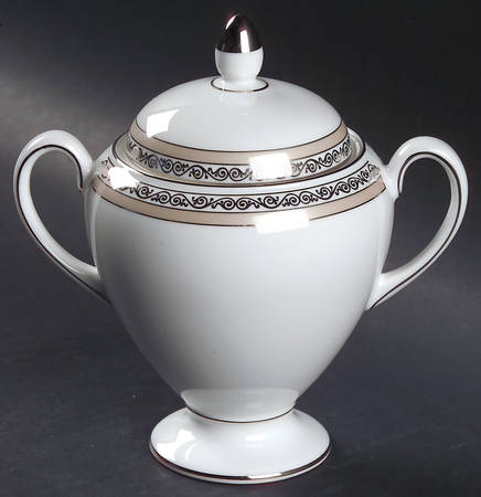 Verona Globe Shape Sugar Bowl & Lid