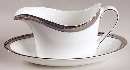 Unity Platinum Gravy Boat & Underplate