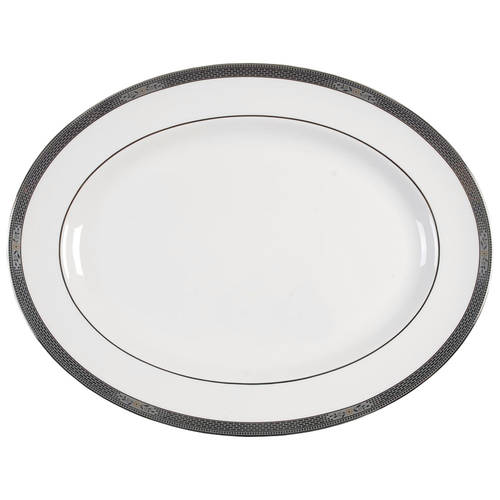 Marcasite 15" Oval Serving Platter
