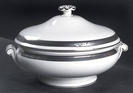 Marcasite Round Covered Vegetable