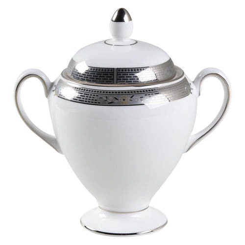 Marcasite Globe Shape Sugar Bowl & Lid