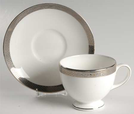 Marcasite Footed Cup & Saucer Set