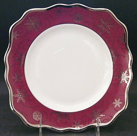 Sterling Holidays Red Square Salad Plate