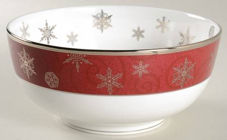 Sterling Holidays Red 8" Salad Serving Bowl
