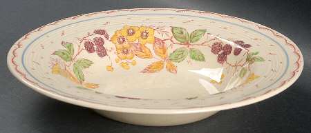 Bramble (Blue Ring) Rim Soup Bowl