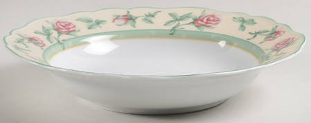 English Cottage Rose Large Rim Soup Bowl