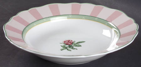 English Cottage Peppermint Large Rim Soup Bowl