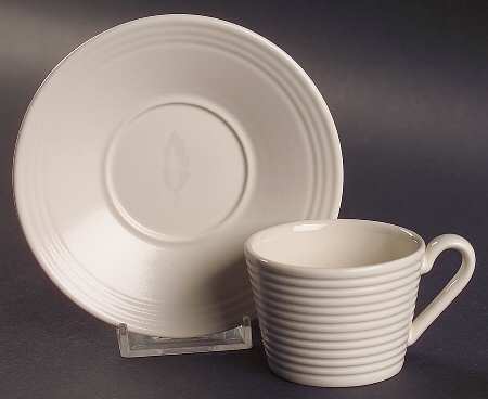 Paul Costelloe Cream Espresso Cup and Saucer Set
