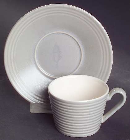 Paul Costelloe Grey Espresso Cup and Saucer Set