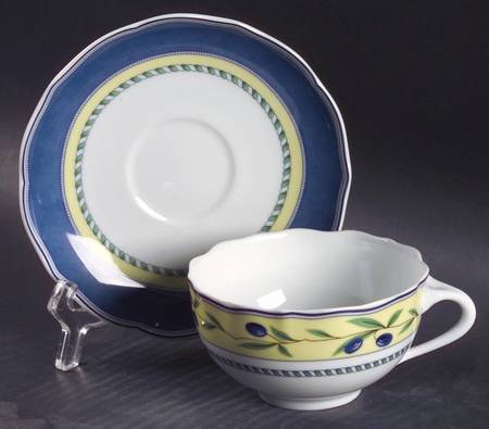 Tuscany Collection Flat Cup & Saucer Set
