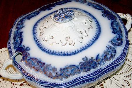Madras Blue Tureen &  Lid