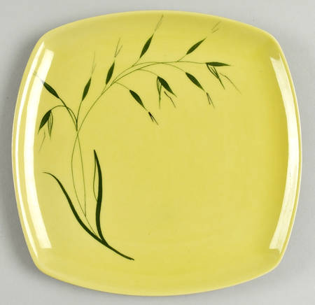 Oats (Chartreuse Background) Salad Plate