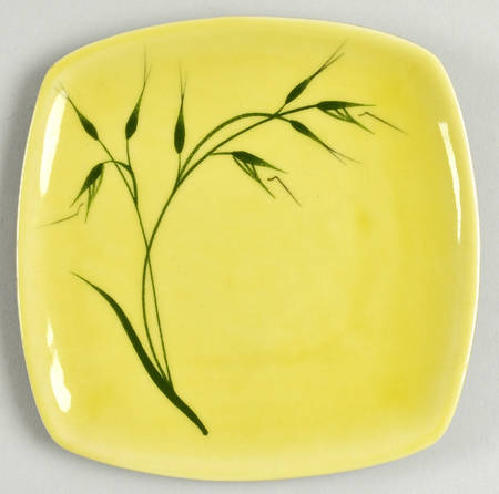 Oats (Chartreuse Background) Bread & Butter Plate