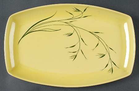 Oats (Chartreuse Background) 14" Oval Serving Platter