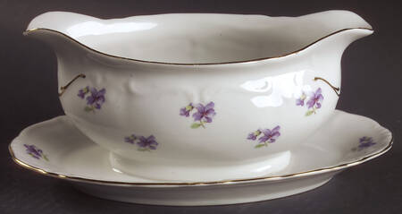 Remembrance Gravy Boat with Attached Underplate
