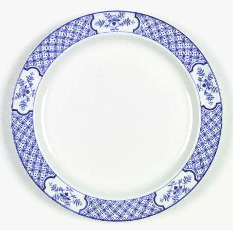 Yuan Blue and White (Smooth, No Center Design) by Wood &amp; Sons