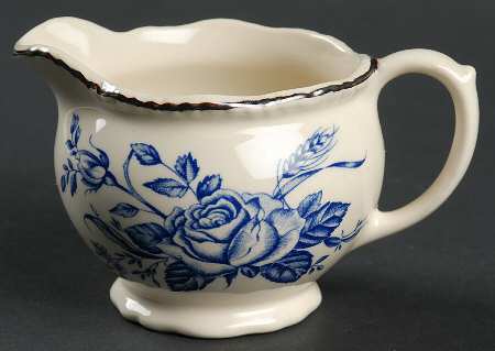 Colonial Rose Blue Creamer