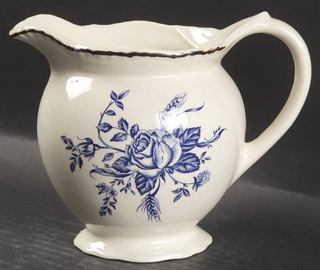 Colonial Rose Blue 21 Oz Pitcher