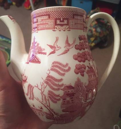 Willow Pink Coffee Pot No Lid