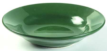 Fun Factory Hunter Green Rim Soup Bowl