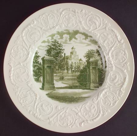 Randolph Macon Woman's College Green Luncheon Plate