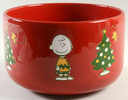 Peanuts Christmas 8" Round Vegetable Bowl