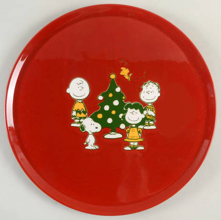 Peanuts Christmas 12" Chop Plate (Round Platter)