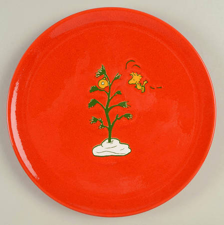 Peanuts Christmas Salad Plate