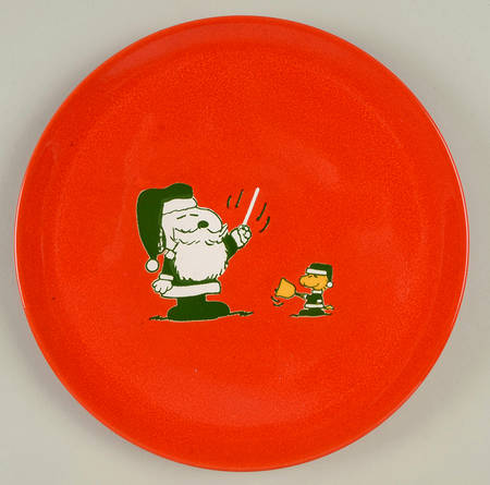 Peanuts Christmas Salad Plate