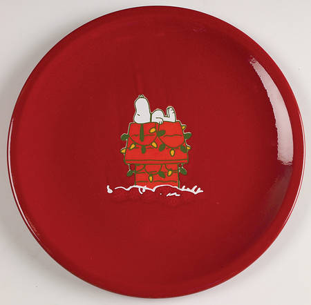 Peanuts Christmas Dinner Plate