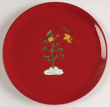 Peanuts Christmas Salad Plate