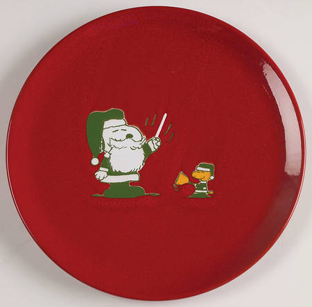 Peanuts Christmas Salad Plate