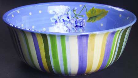 Blossom Hill 10" Large Salad Serving Bowl