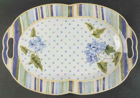 Blossom Hill 18" Oval Serving Platter