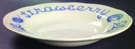 Country Blue Rim Soup Bowl