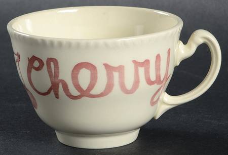 Country Cranberry Footed Cup