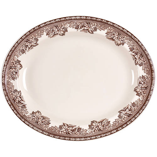 Plymouth (Brown, Williams-Sonoma) 14" Oval Serving Platter