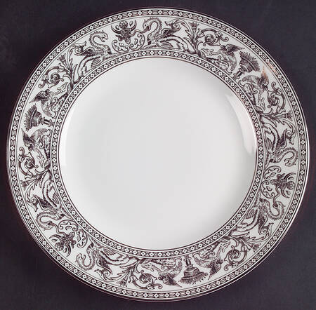 Florentine Platinum (Platinum Dragons) Salad Plate