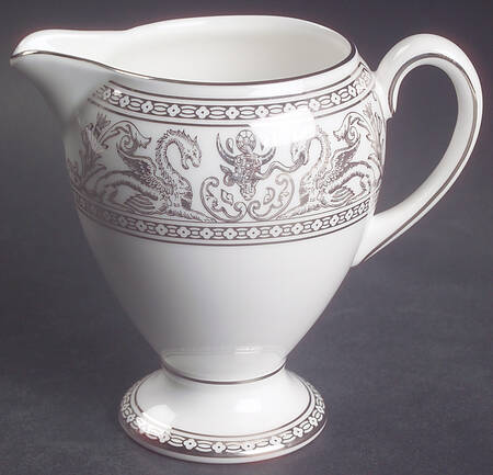 Florentine Platinum (Platinum Dragons) Globe Shape Creamer