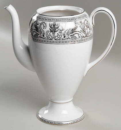 Florentine Platinum (Platinum Dragons) Coffee Pot No Lid