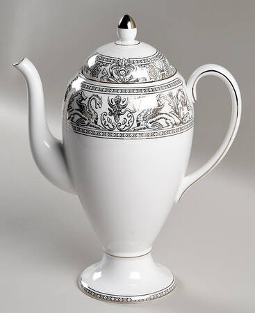 Florentine Platinum (Platinum Dragons) Coffee Pot & Lid