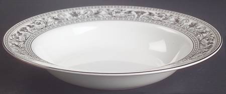 Florentine Platinum (Platinum Dragons) Rim Soup Bowl
