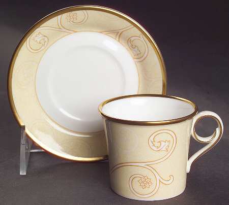 Time For Wedgwood After Dinner Flat Demitasse Cup & Saucer Set