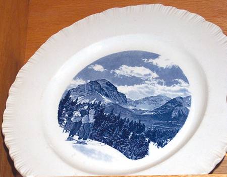 WW505 Blue Dinner Plate