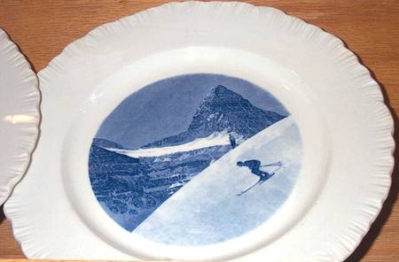 WW505 Blue Dinner Plate