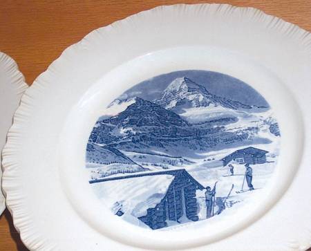 WW505 Blue Dinner Plate
