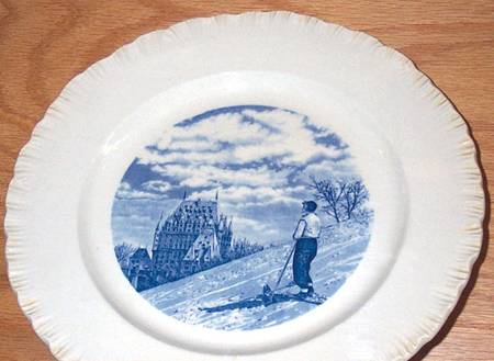 WW505 Blue Dinner Plate
