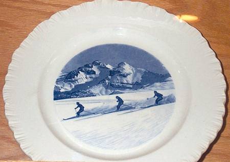 WW505 Blue Dinner Plate