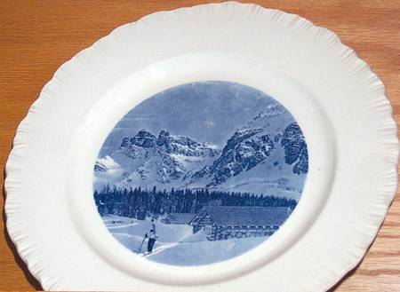 WW505 Blue Dinner Plate